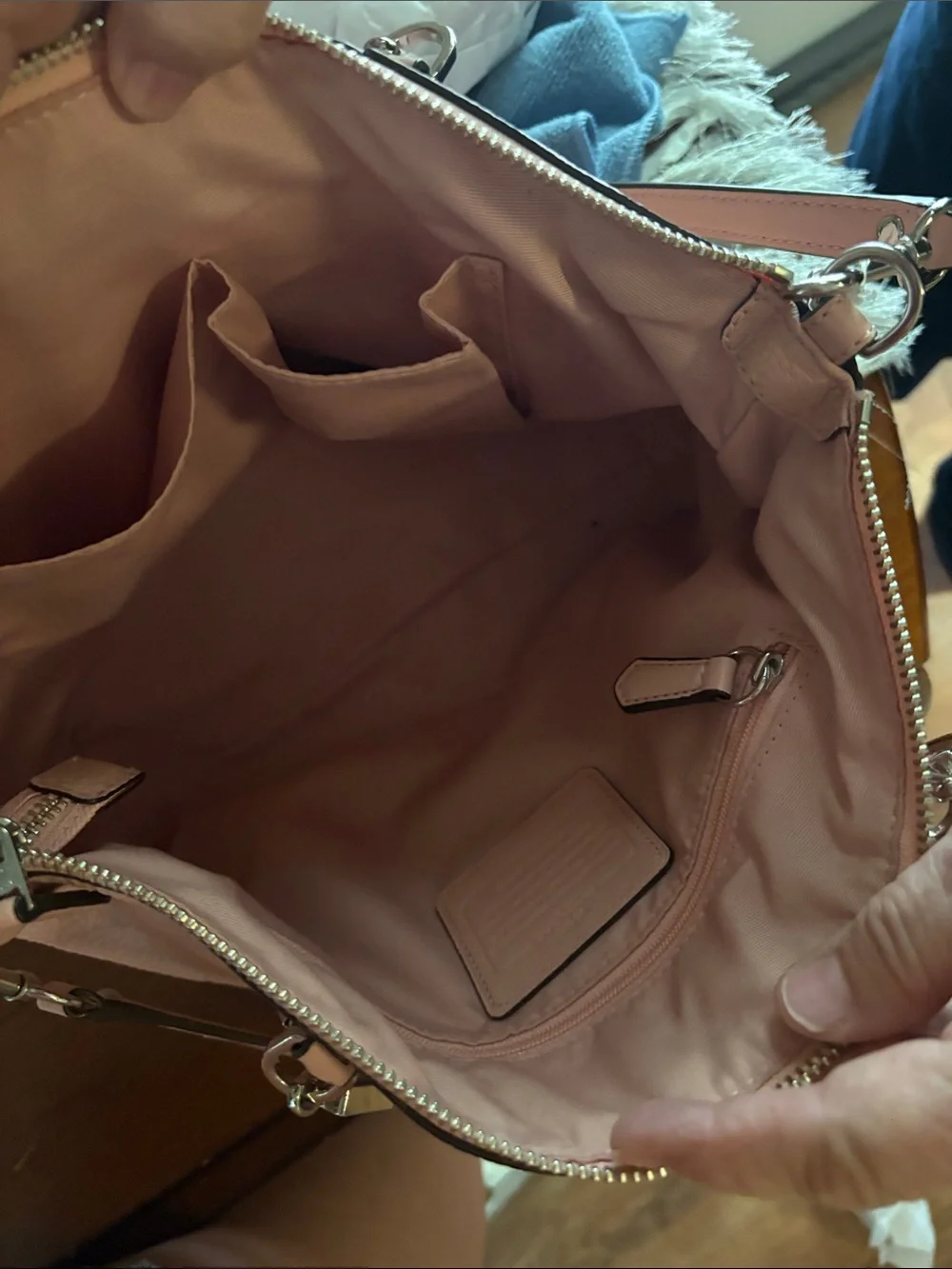 Coach Pink Leather Satchel